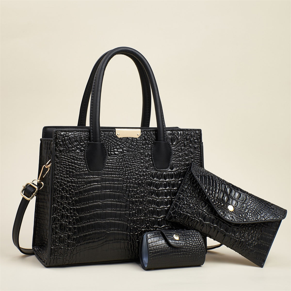 Women's Retro Fashion Crocodile Pattern Simple Temperament Women's Shoulder Bag