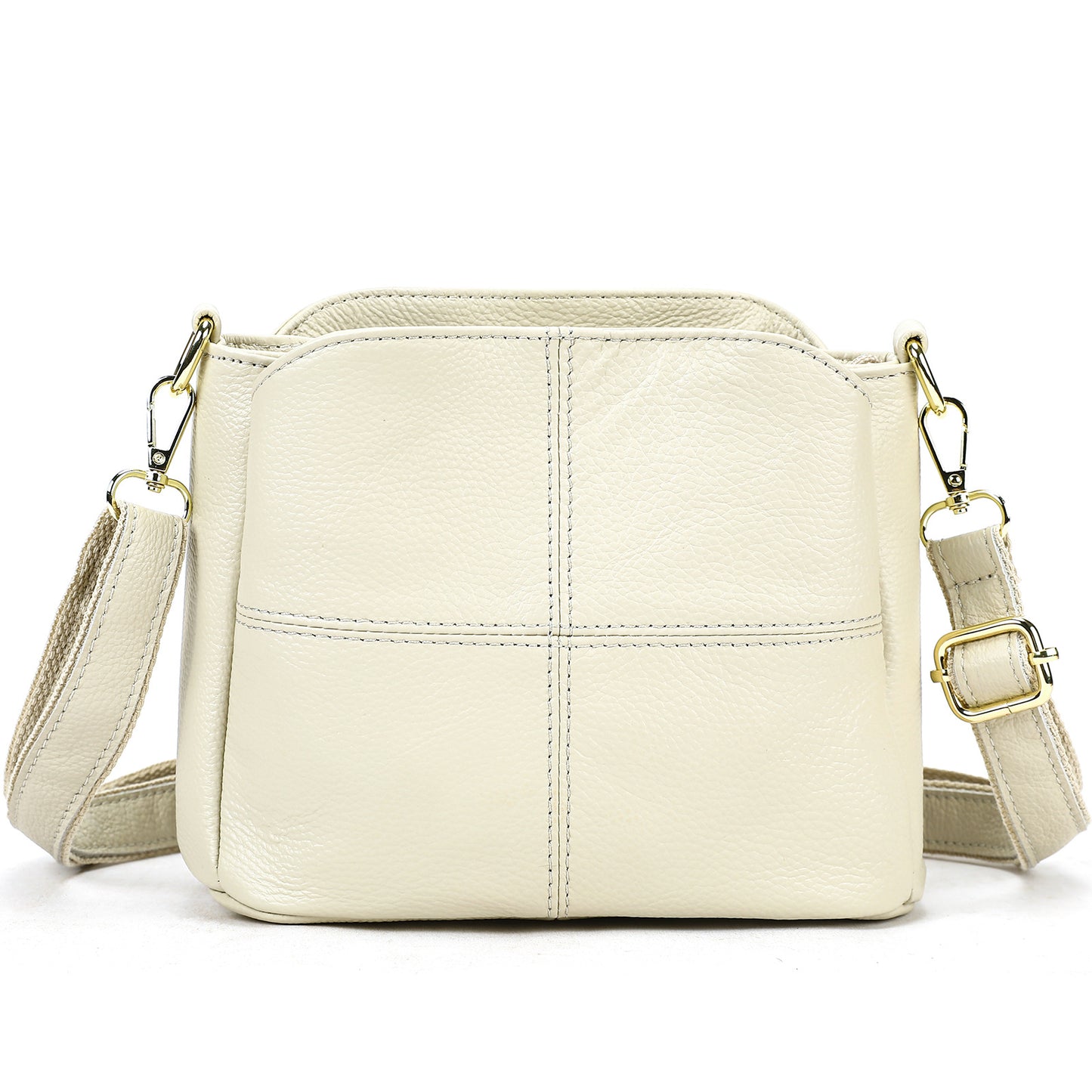 Women's Leather First Layer Cowhide Large Capacity Women's Messenger Bag