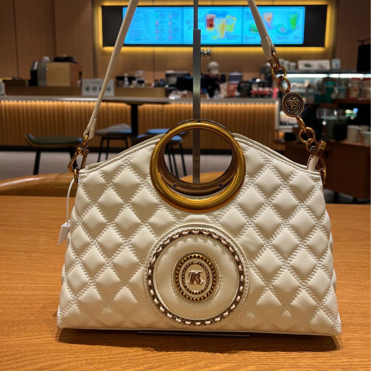 Women's Diamond Long Strap High-grade Large Capacity Women's Messenger Bag