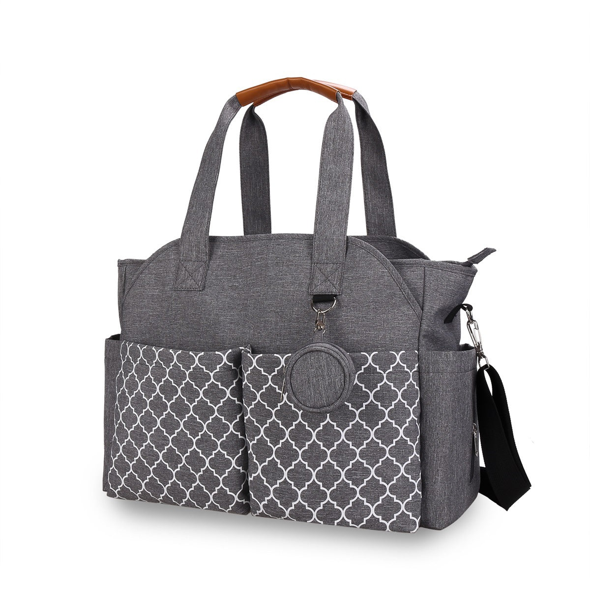 Waterproof Hard-wearing Printing Geometry With Pacifier Quick Hair Bags