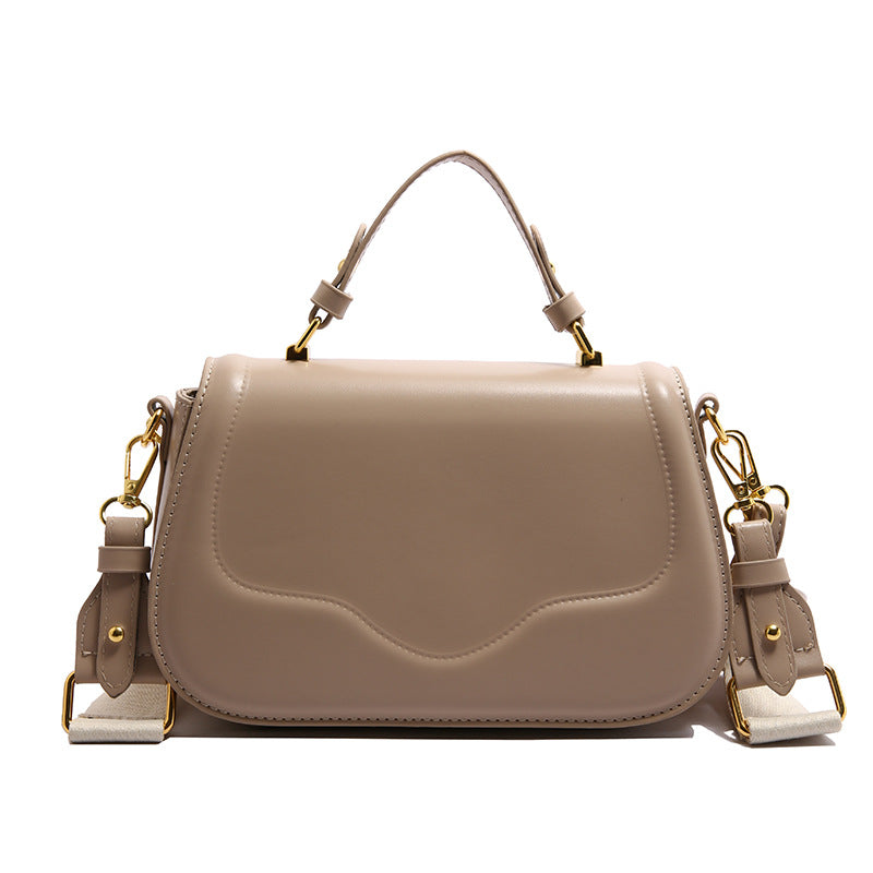 Women's Fashion Winter Simple Wide Strap Advanced Small Square Bag