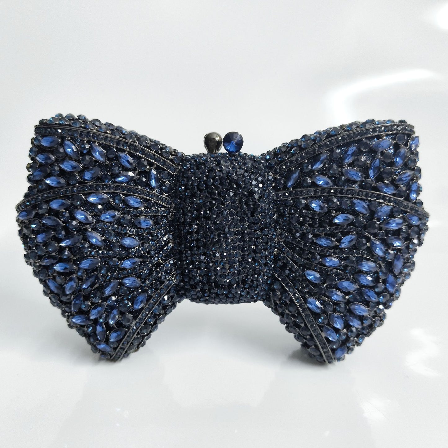 Women's Bow Diamond Hollow Full Clutch Banquet Evening Bags