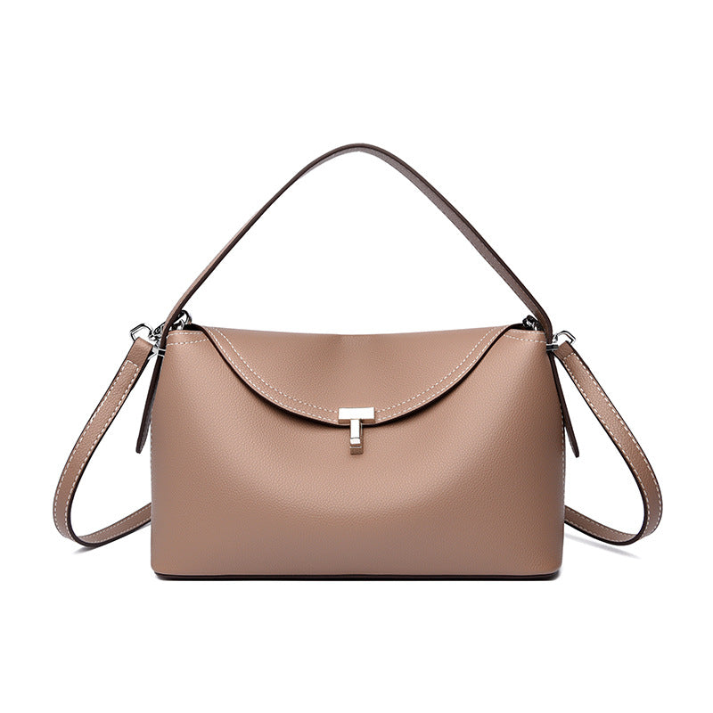 Women's Leather Good-looking Pattern Western Style Niche Lock