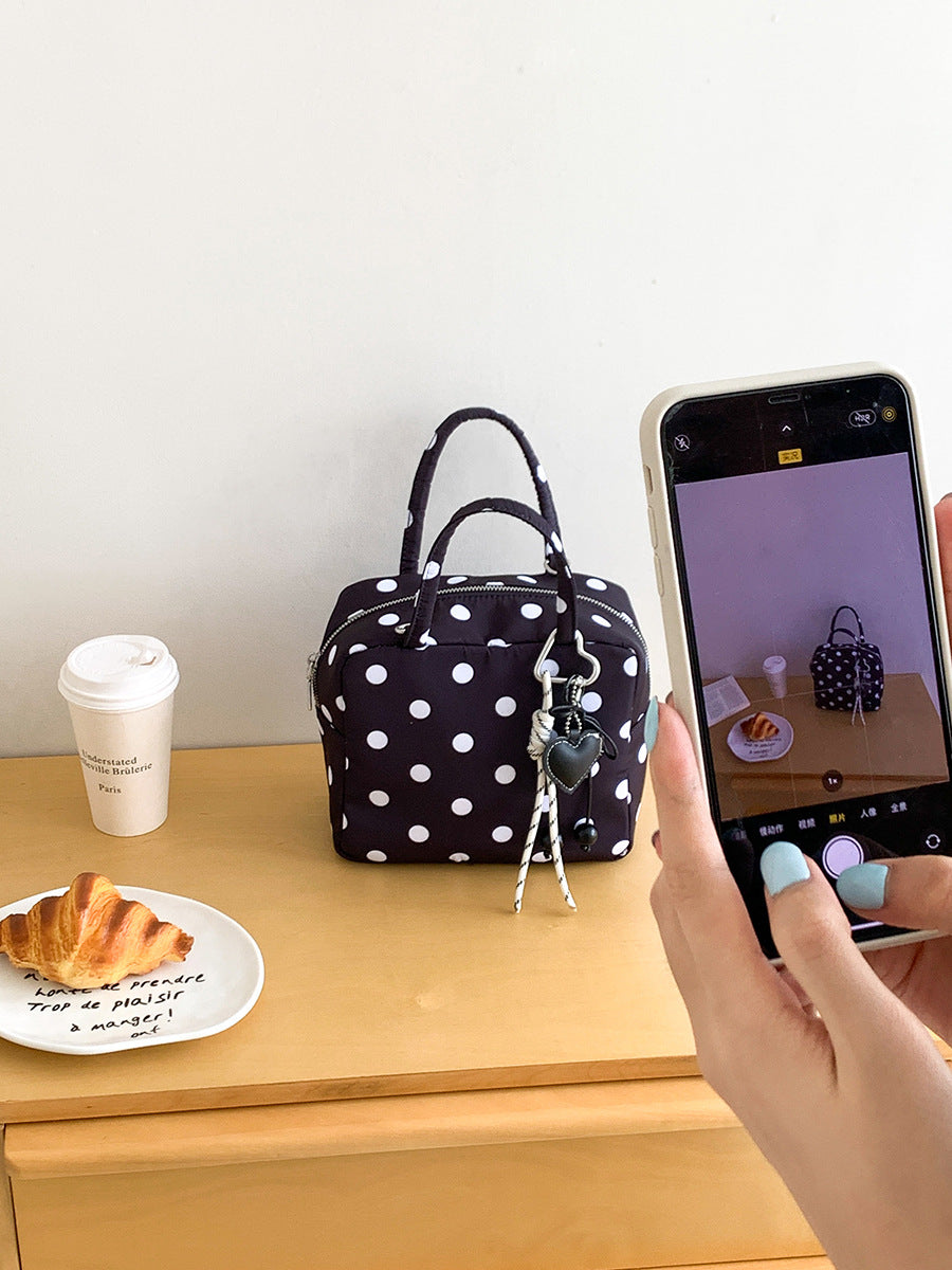 Women's Korean Niche Design Nylon Dot Commute Leisure Bags