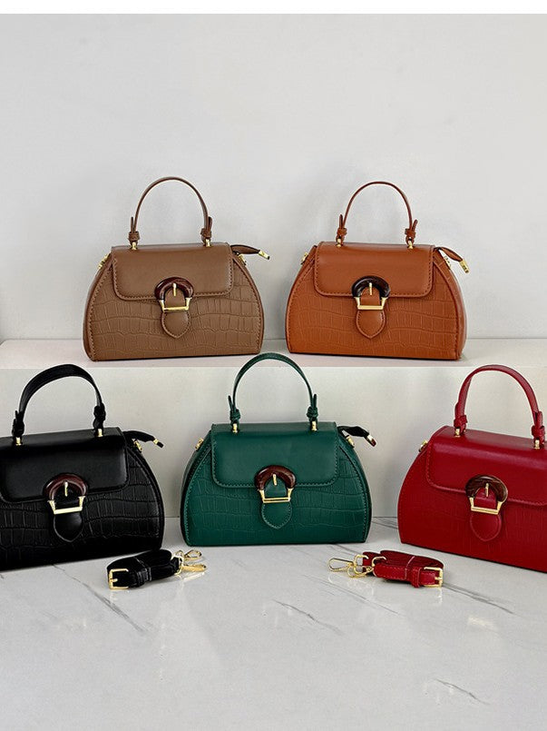 Women's French Minority Fashionable Oblique Portable Women's Handbag