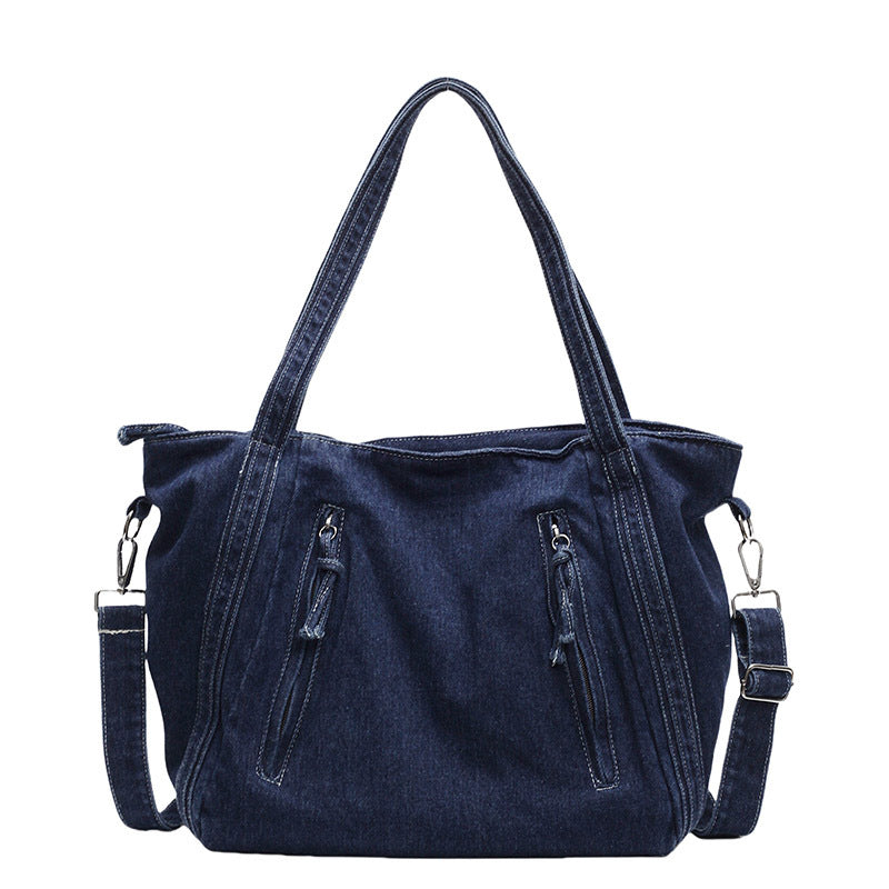 Women's Korean Style Large Capacity High Sense Idle Denim Women's Shoulder Bag