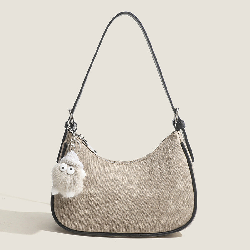 Trendy Design High-grade Underarm Commute Retro Portable Bags