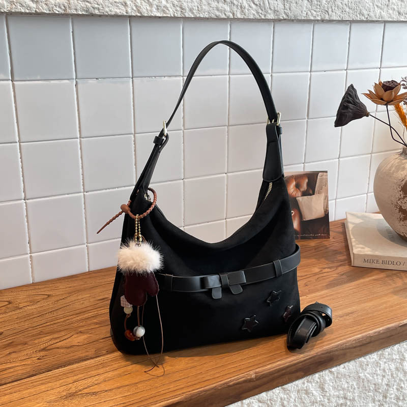 Women's Large Capacity Soft Fog Retro Women's Shoulder Bag
