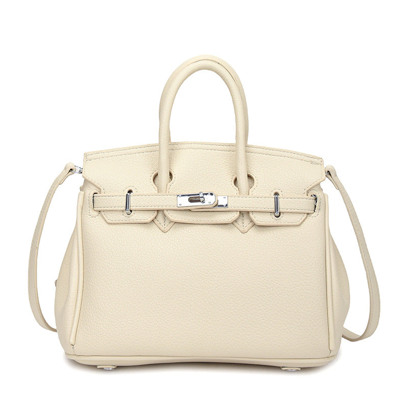 Women's Light Luxury Textured Simple Fashion Lychee Pattern Commute Women's Shoulder Bag