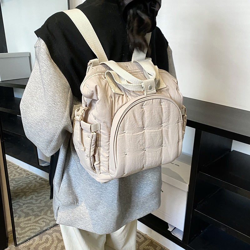 Women's Portable Korean Embroidered Large Capacity Lightweight Mummy Bag