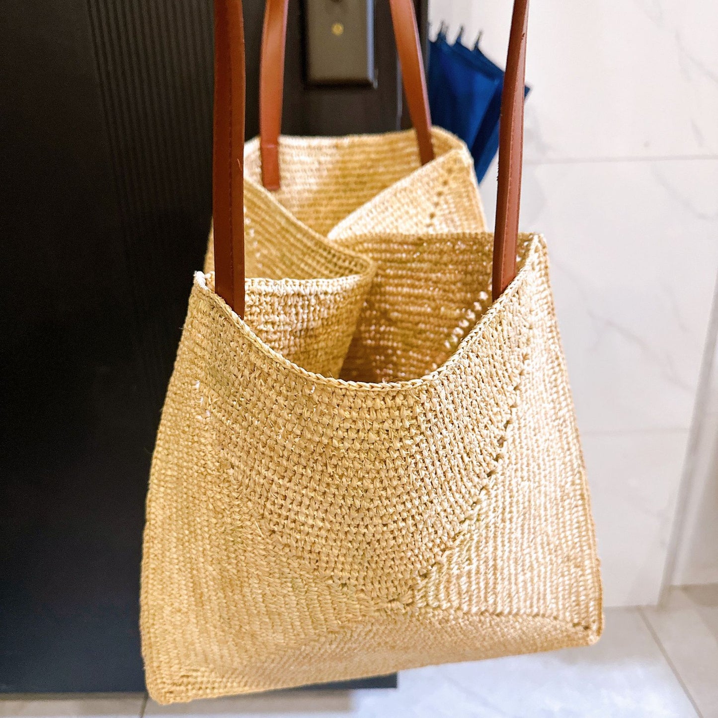 Women's Crocheting Large Capacity Portable Seaside Vacation Style Women's Shoulder Bag