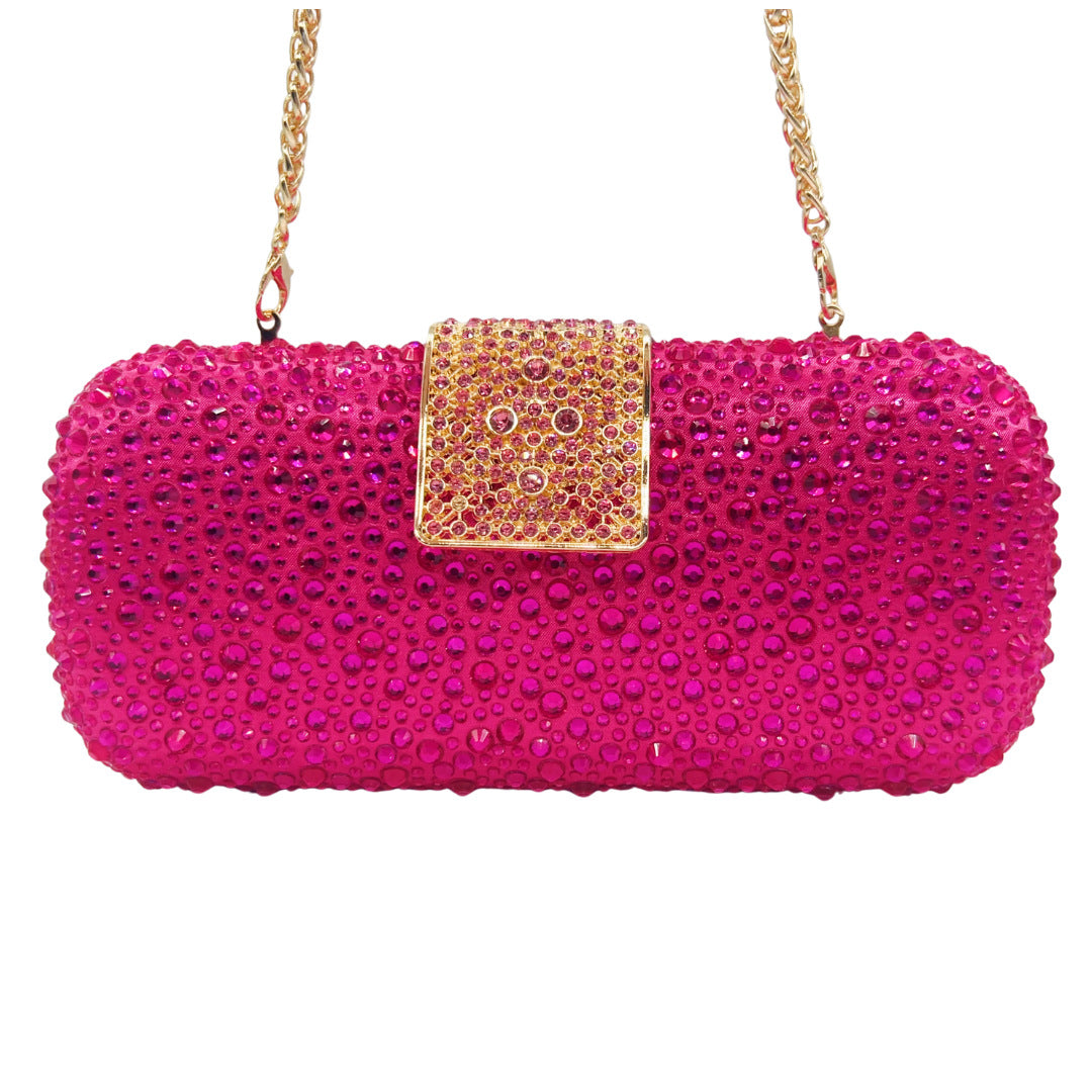 Women's Diamond Shiny Luxury Rhinestone Clutch Party Evening Bags