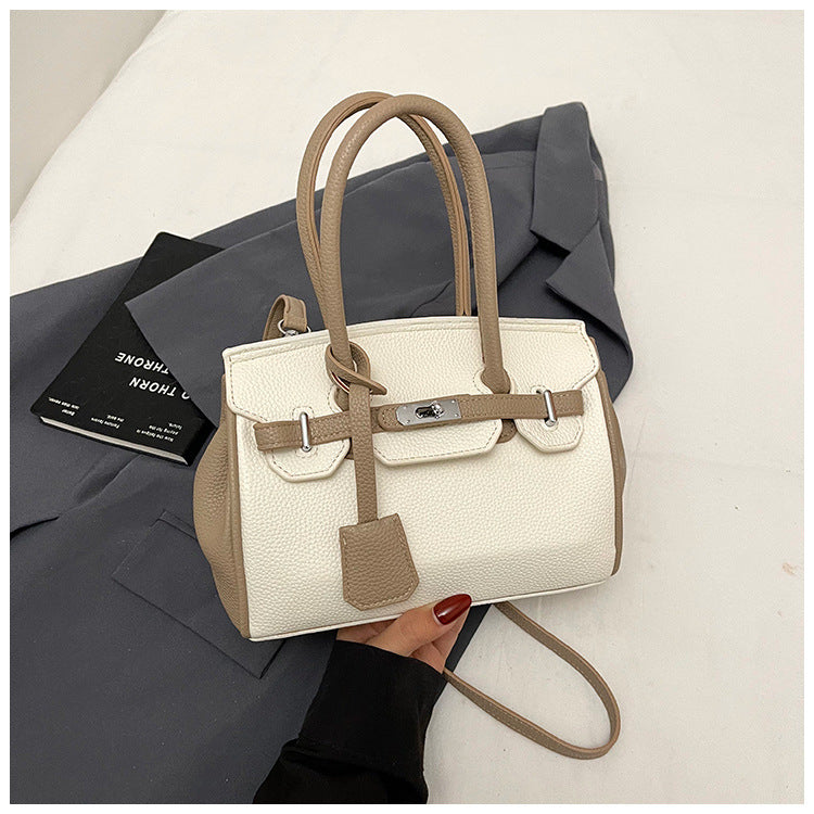 Women's Spring High-grade Contrast Color Portable Platinum Pouch Women's Messenger Bag
