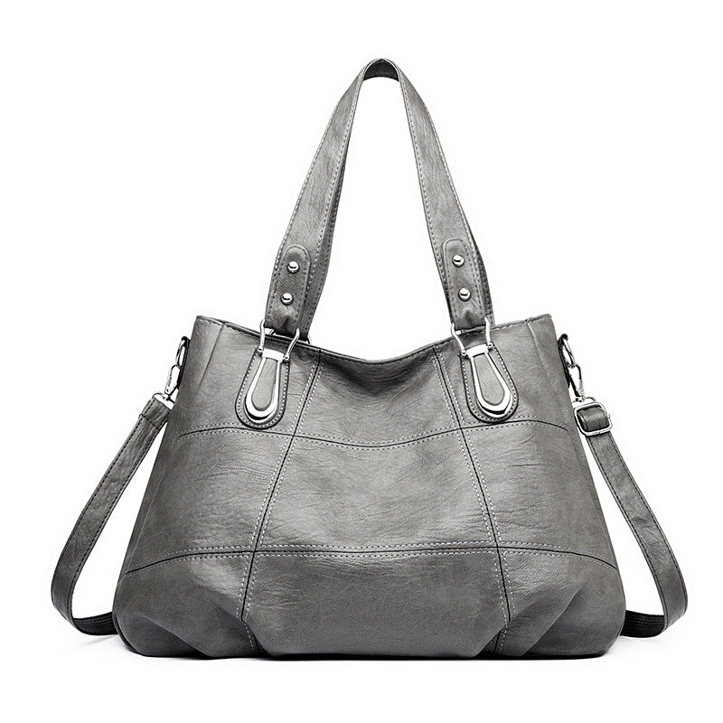 Women's Commuter Large Capacity Fashion Stitching Portable Shoulder Bags