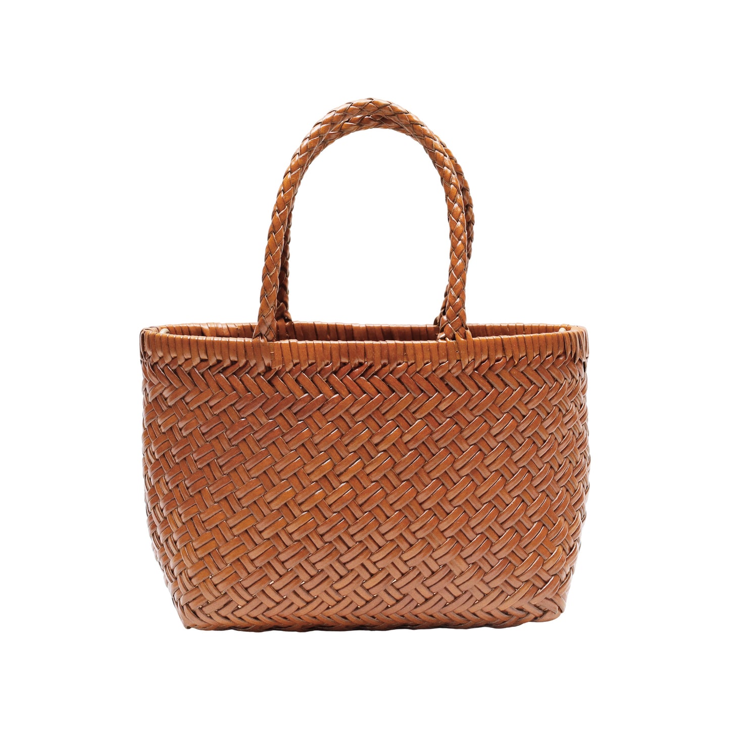 French Style Vegetable Basket Leather Woven Bags