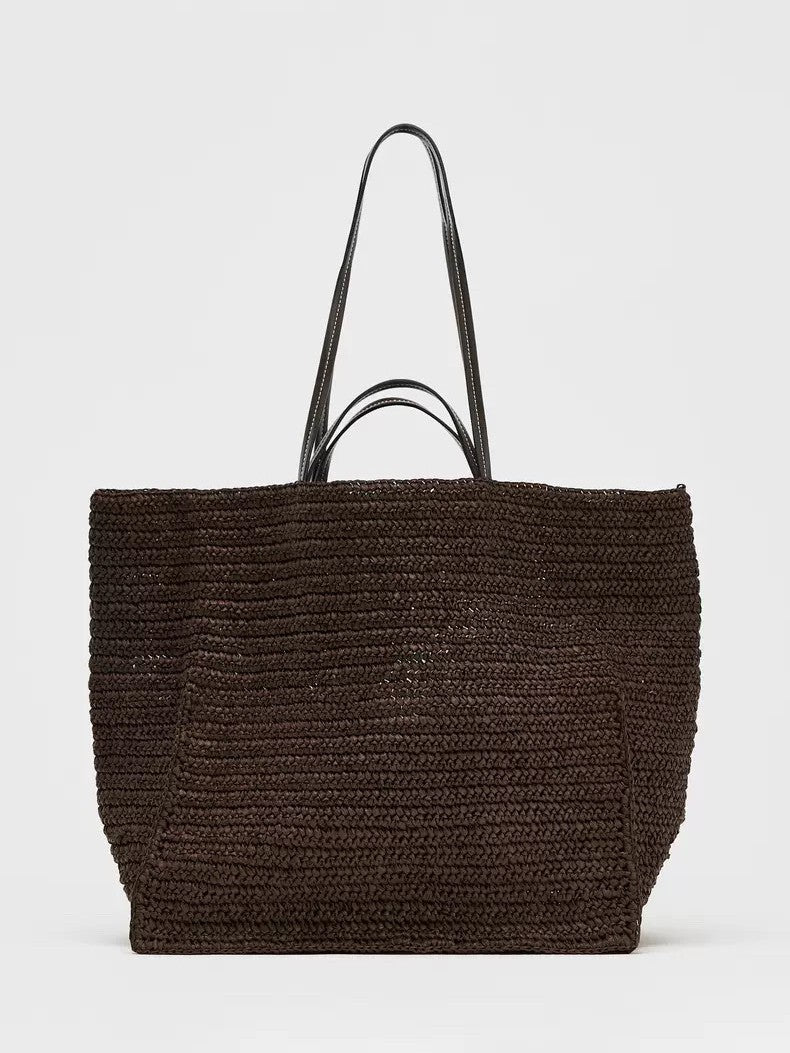 Women's Large Capacity Woven Summer Seaside Leisure Women's Shoulder Bag