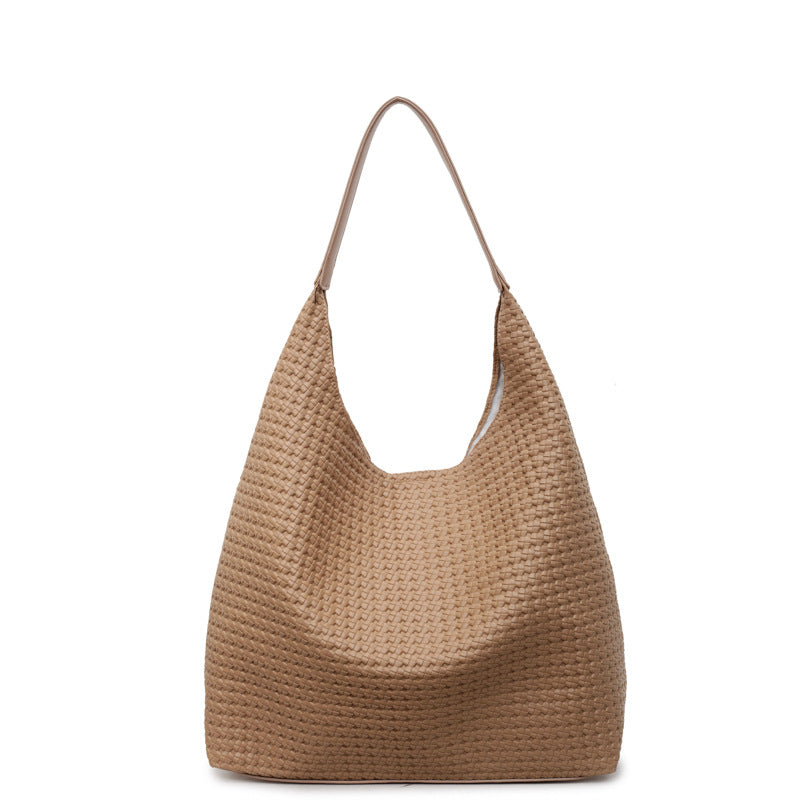 Retro Woven Trendy Easy Matching Large Capacity Underarm Son Women's Shoulder Bag