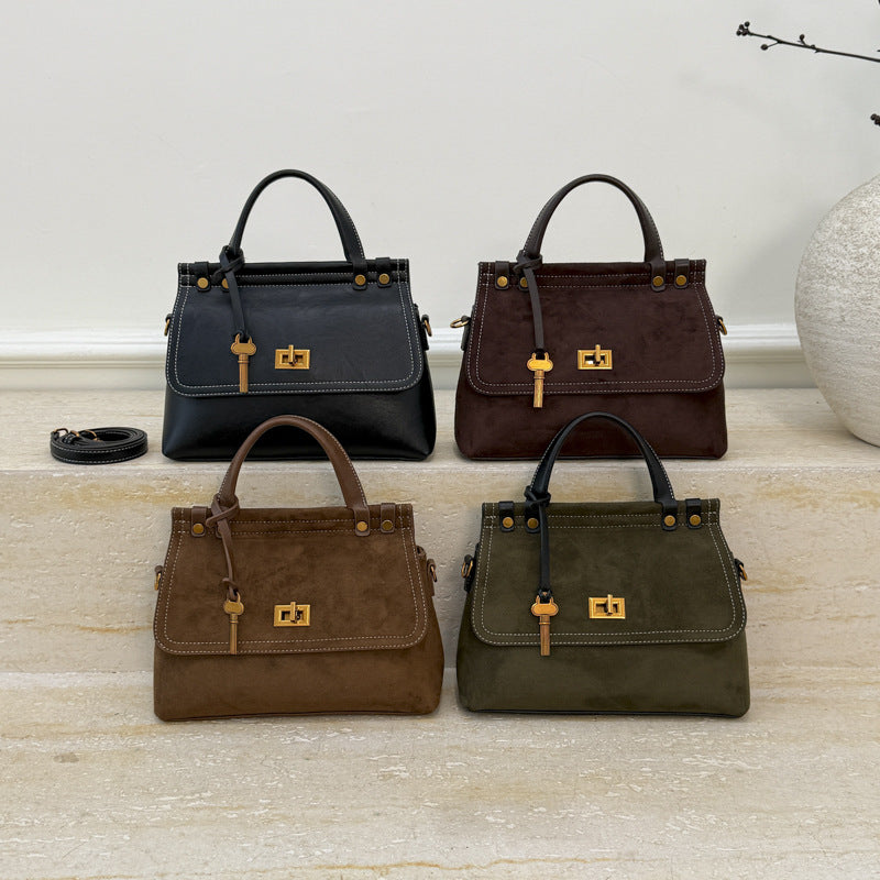 Women's Large Capacity Matte Fashion Vintage Leather Women's Shoulder Bag