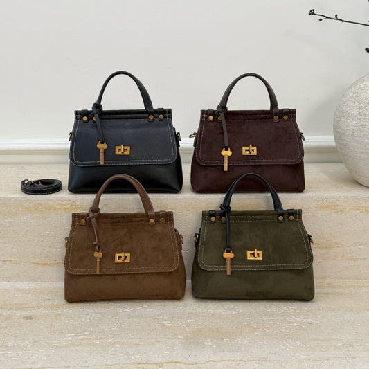 Women's Large Capacity Matte Fashion Vintage Leather Women's Shoulder Bag
