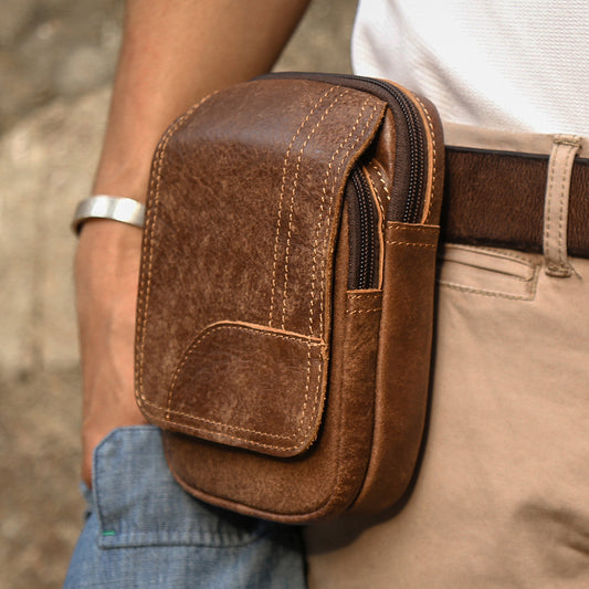 Men's Retro Mobile For Construction Site Work Men's Fanny Pack