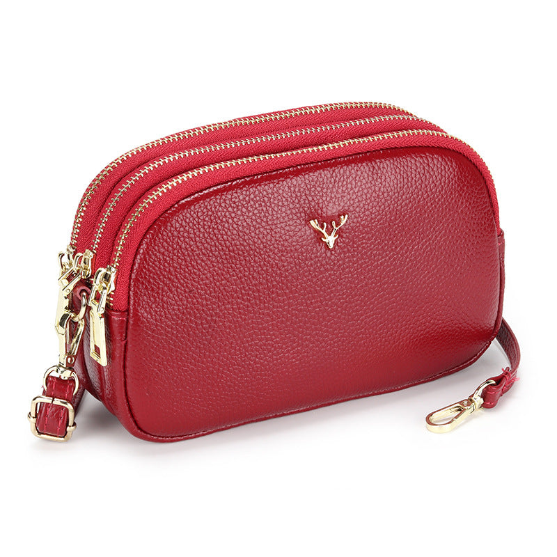 Women's Soft Advanced Texture Exquisite Fashion Simple Women's Leather Bag