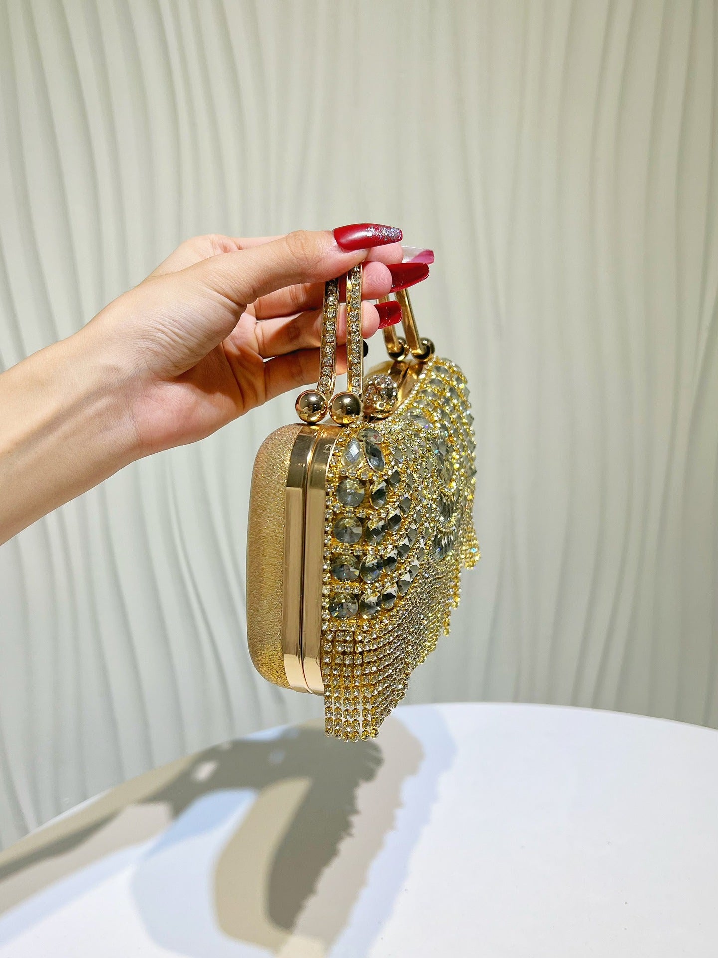 Diamond Clutch Tassel Birthday Wedding Banquet Women's Handbag