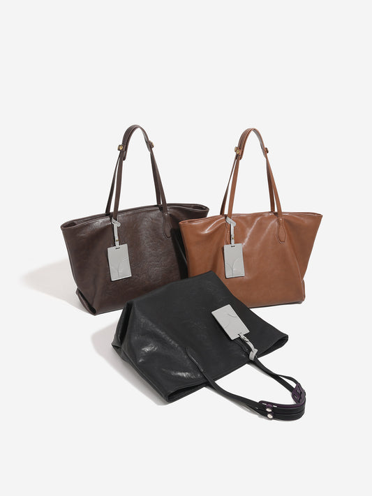 Upgrade Soft Leather With Female Large Capacity Korean Version Shoulder Bags