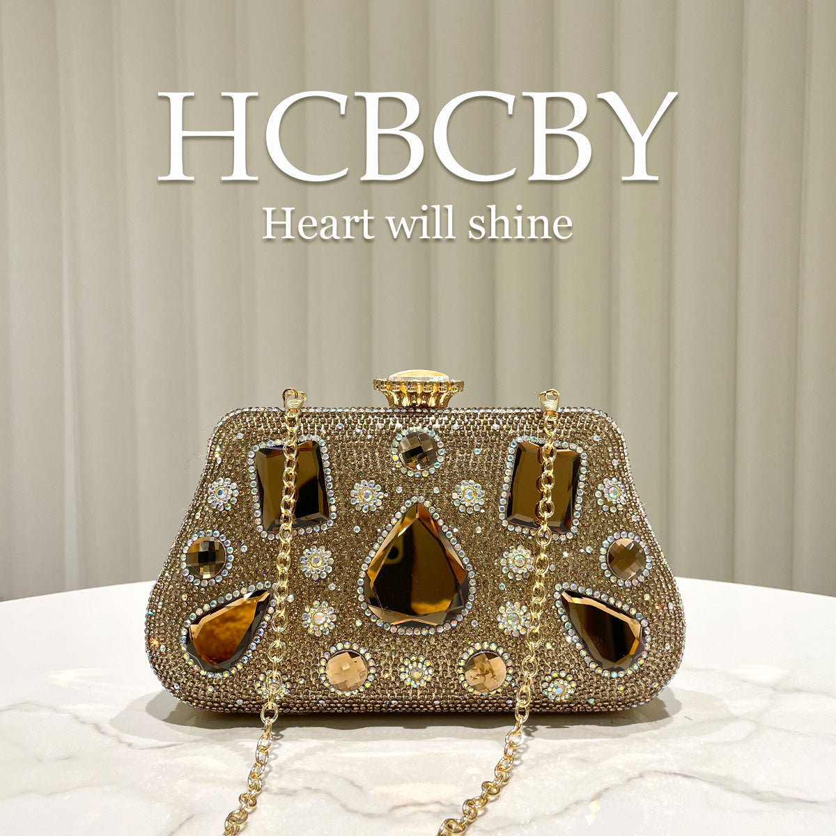 Women's Gold Glitter Luxury Rhinestone Affordable Fashion Elegant Dinner Bag