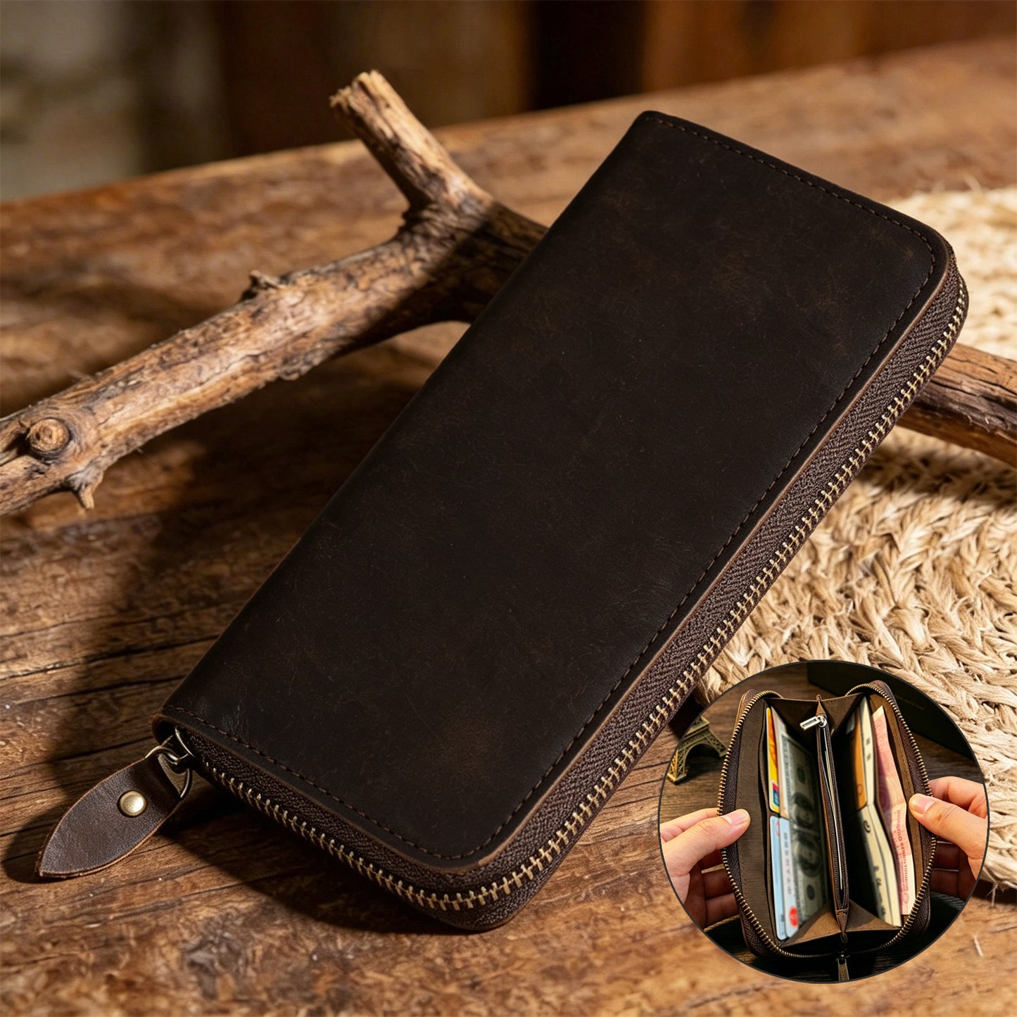 Men's Horse Leather Swiping Business High Sense Men's Wallet