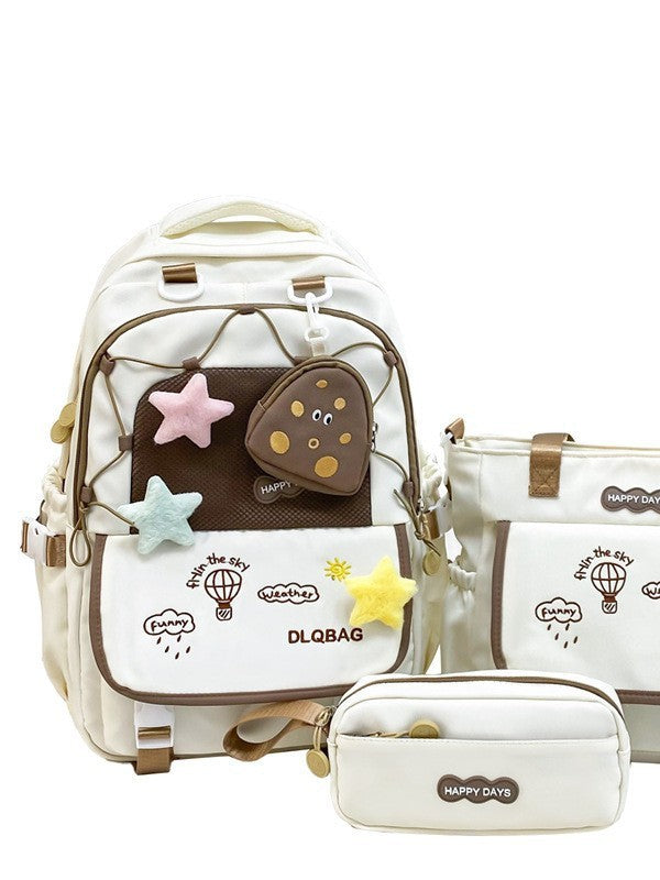 Children's Junior High Burden Reduction Large Capacity Primary Leisure Backpack
