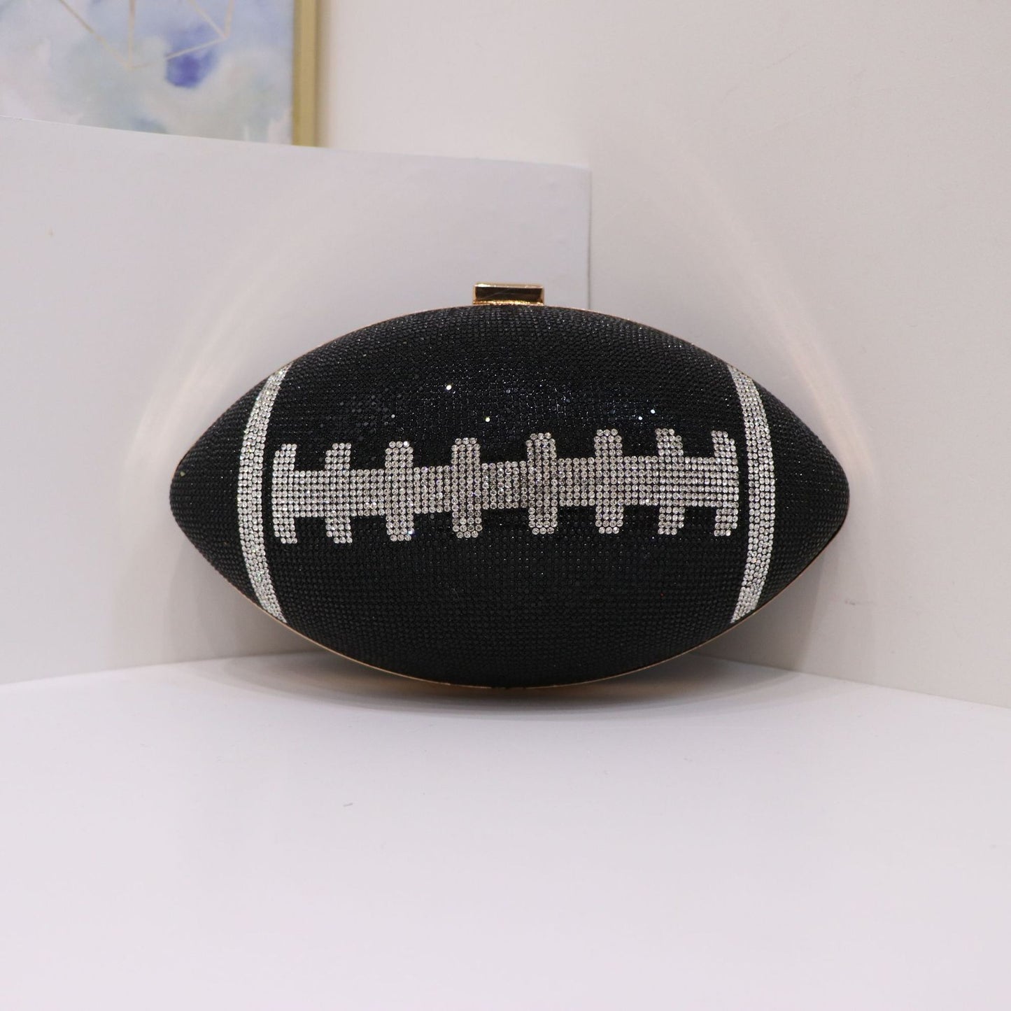 Shining Full Diamond Rugby Style Dinner Personality Party Clutch Women's Messenger Bag