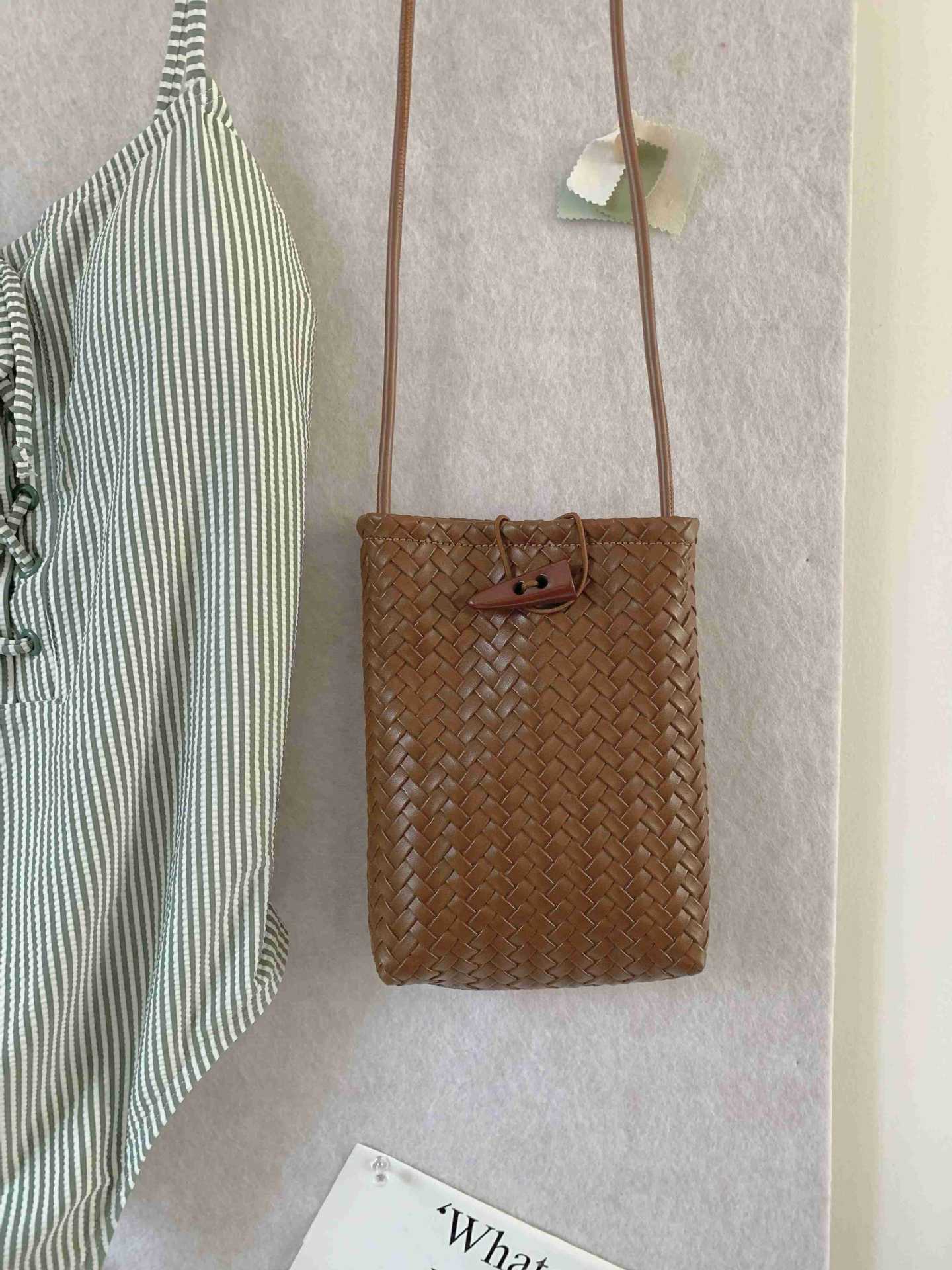 Women's Korean Style Red Simple Solid Color Small Square Bags