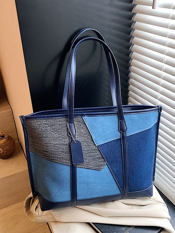 Women's Large Capacity Spring Retro Fashion Contrast Women's Shoulder Bag