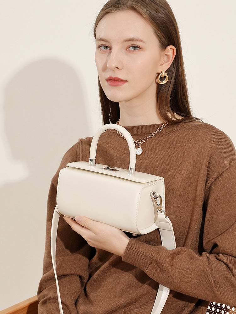 Women's Design Box Genuine Leather Portable Bags