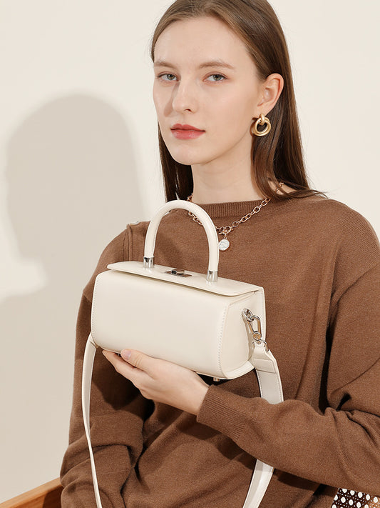 Women's Design Box Genuine Leather Portable Bags