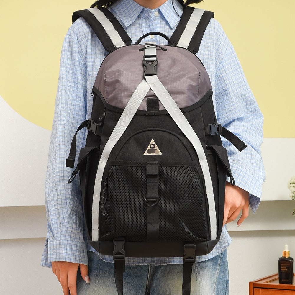 Large Capacity Hiking Female Versatile Computer Male Short Leisure Backpack