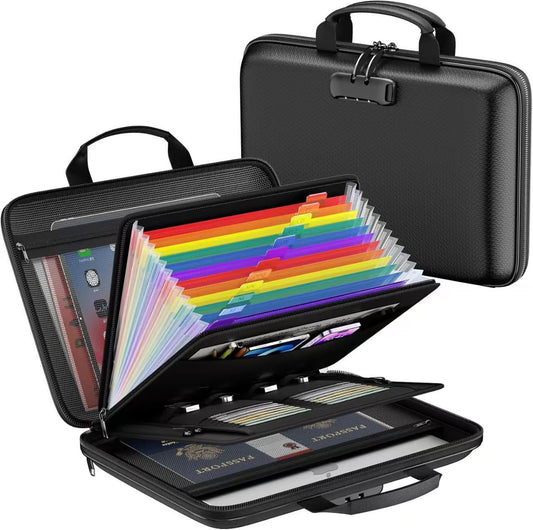 Storage Document Pouch Household Register Certificate Waterproof Lock