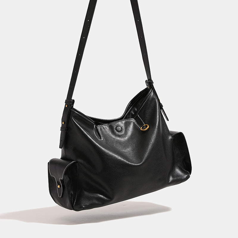 New Innovative Tracking Vegetable Tanning Soft Women's Leather Bag
