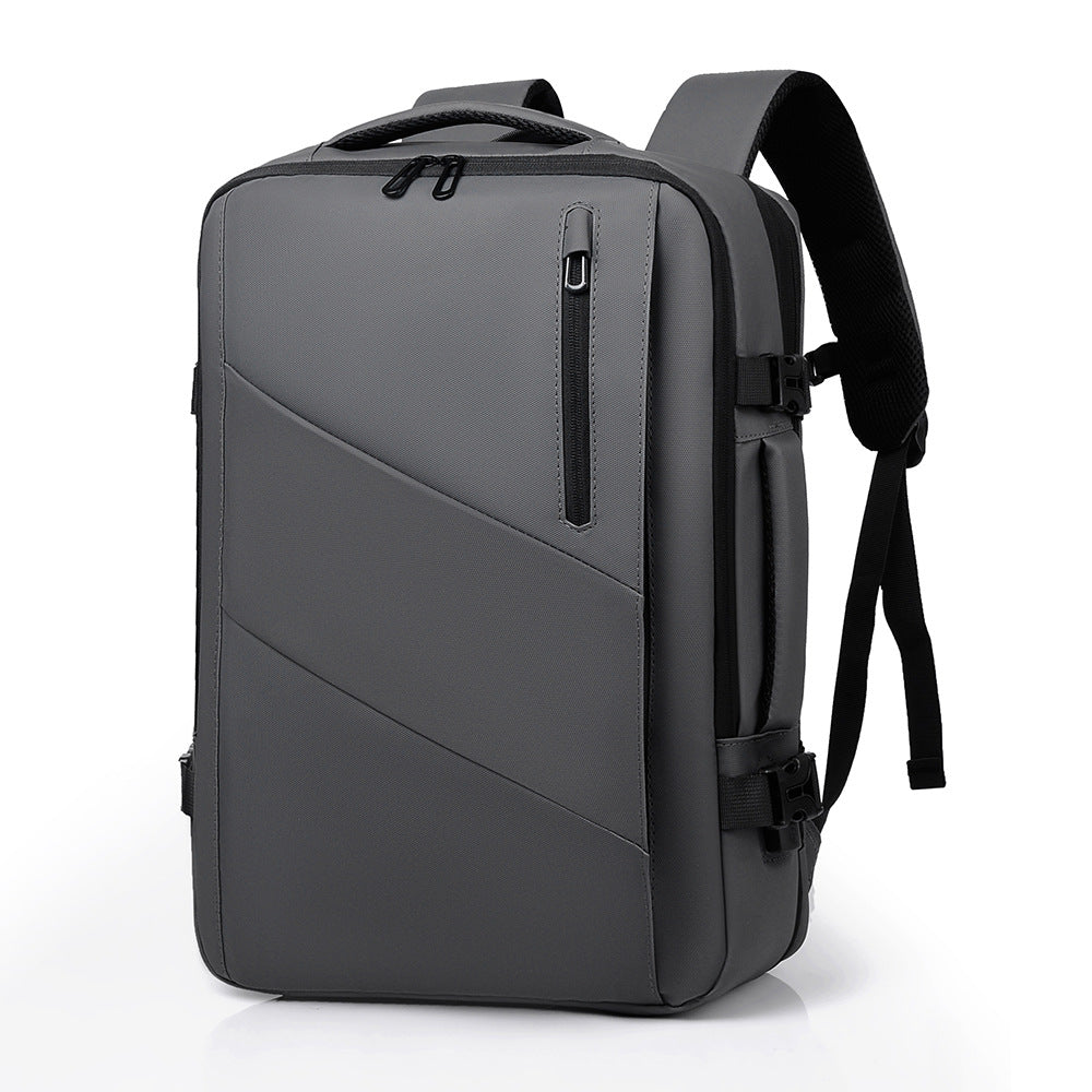 Men's Large Capacity Waterproof Scalable Computer Business Backpack