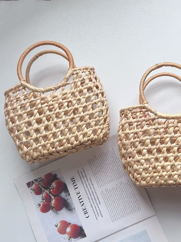 Women's Straw Woven Vacation Beach Fashion Retro Bags
