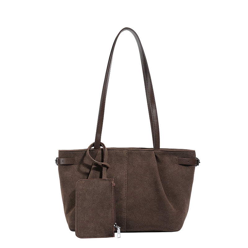 Women's Style Niche Large Capacity Totes Leather Leisure Commute Tote Bag