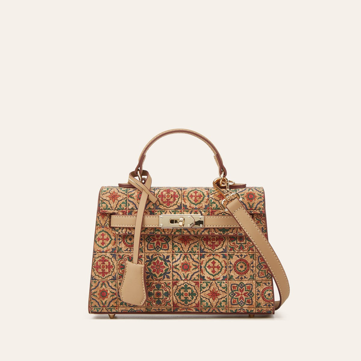 Women's Ethnic Print Cork Bark Advanced Fashion Bags