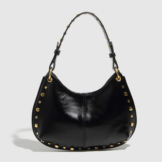 Women's Street Punk Rivet Adjustable Saddle Bags