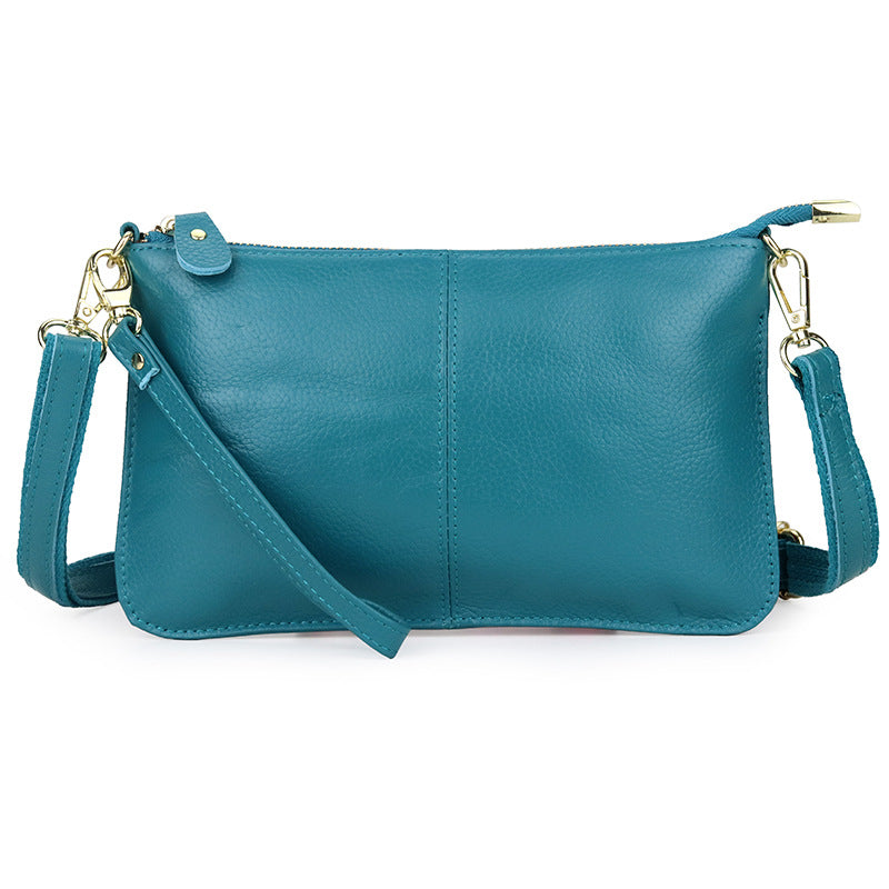 Women's Leather First Layer Cowhide With Wrist Women's Messenger Bag