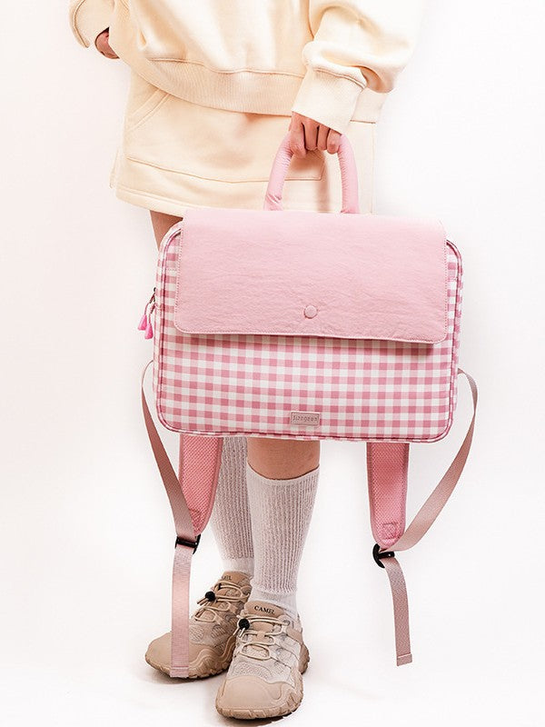 Attractive Personalized Fresh Computer Minimalist Plaid Laptop Bag