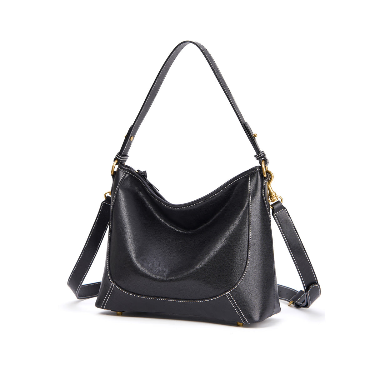 Plant Leather High-grade Niche Genuine Large Capacity Shoulder Bags
