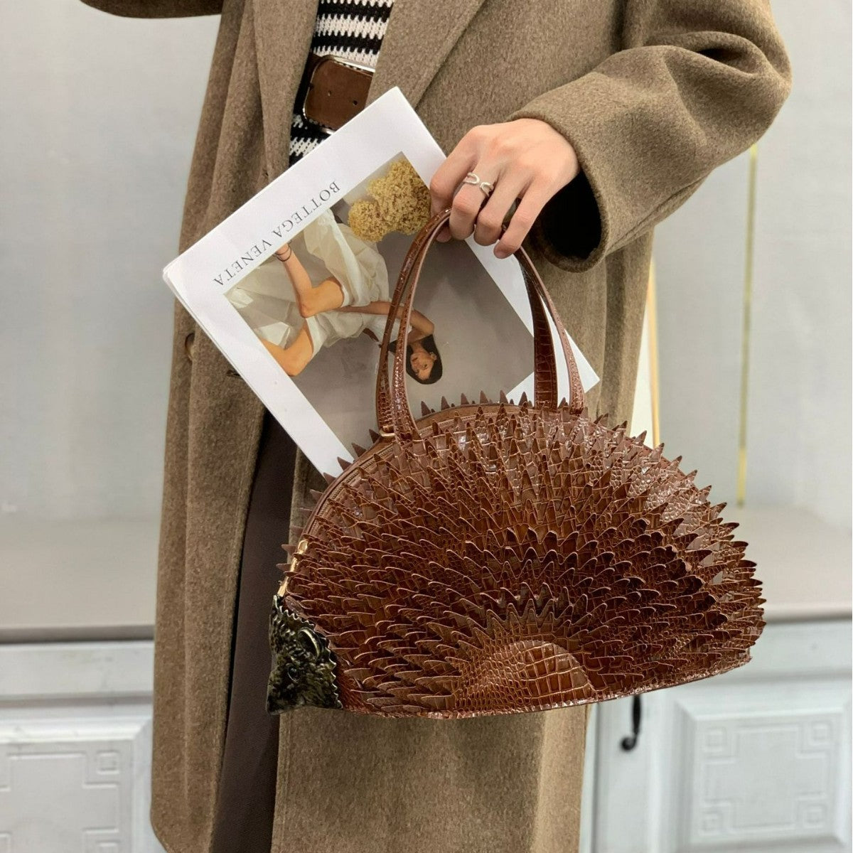 Women's Fashion Creative Cute Wild Retro Hedgehog Women's Handbag
