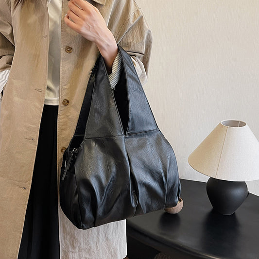 Women's Large Capacity Soft Surface Retro Tote Bag