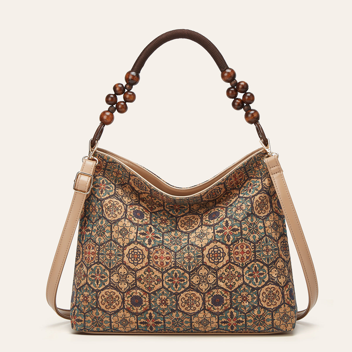 Graceful Retro Ethnic Print Tree Leather Handbags