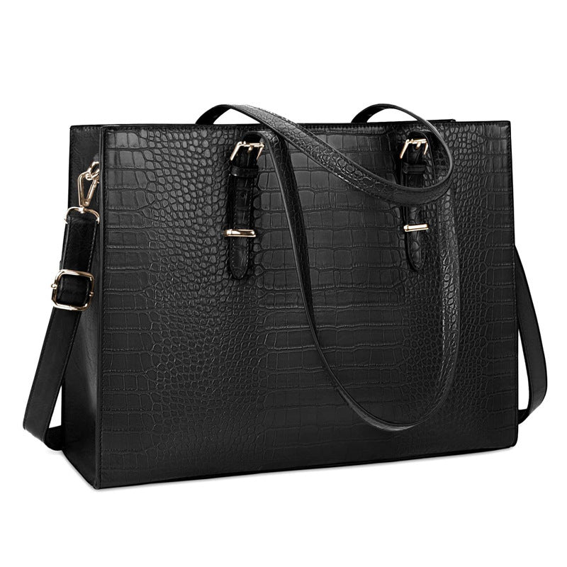 Women's Leather Classic Computer Work Waterproof Professional Handbags